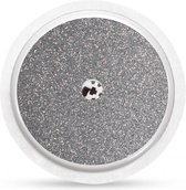 Sensor sticker set van 2 - Glitter basic Zilver - Geschikt voor Freestyle libre 2