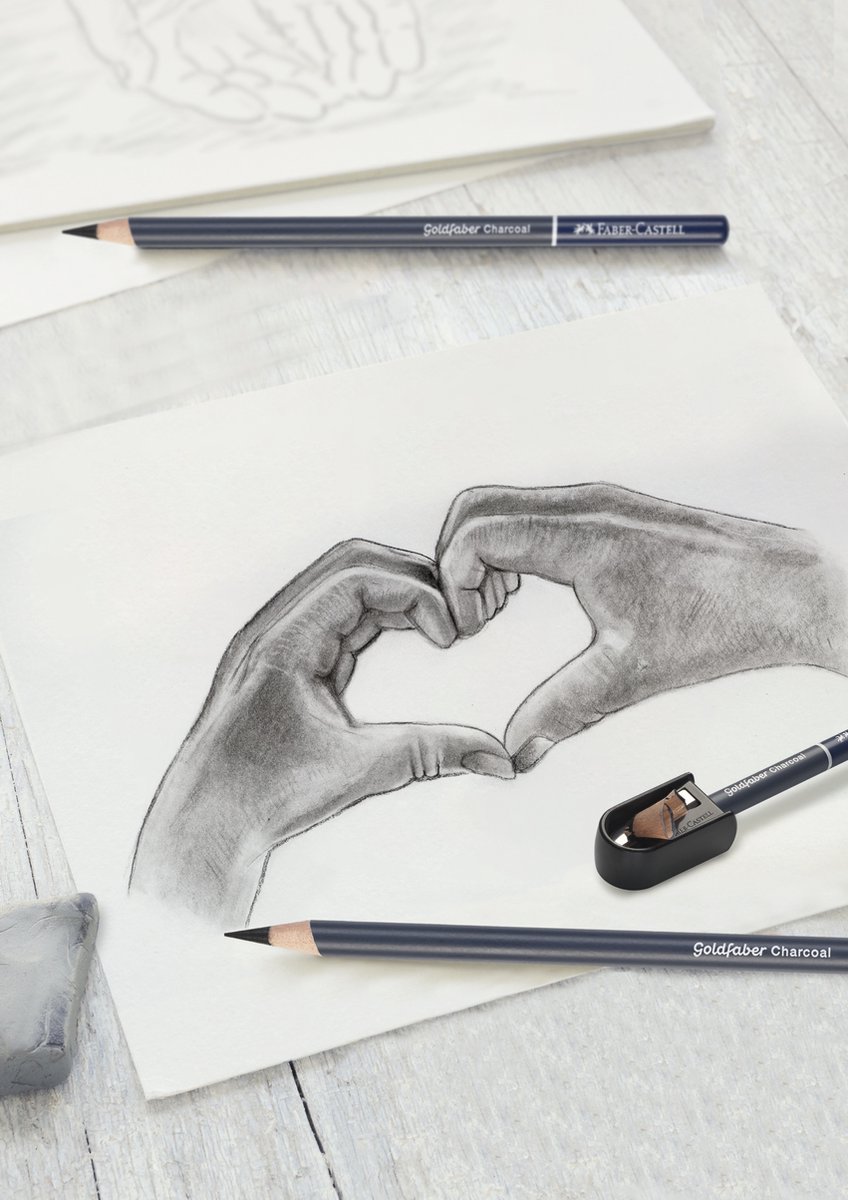 Faber-Castell houtskoolset - 8-delig - FC-114006 — cadeau in Hobby - foto 2