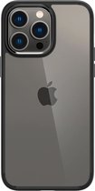 Apple iPhone 15 Pro Case Armor Back Cover Transparent Zwart