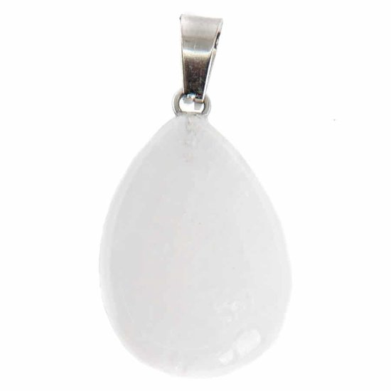 Bergkristal Druppelvormige Edelsteen Hanger (20 mm) - kristal - Clear Quarz - crystal