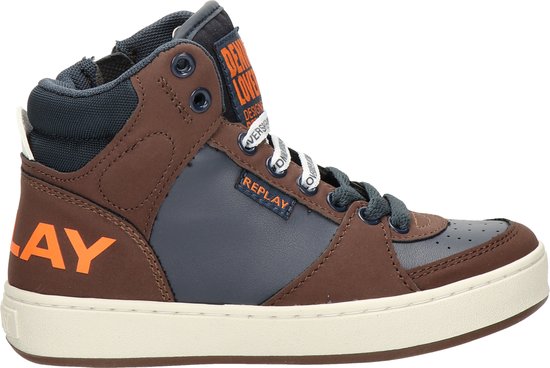 Replay Cobra Hoge sneakers - Jongens - Blauw - Maat 35