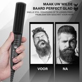Brosse à barbe chauffante rapide : Mini lisseur ionique pour hommes