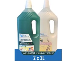 Voordeelverpakking | Wasmiddel + Wasverzachter | 2 x 2L