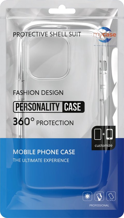My Case iPhone 15 Pro Max Case Coque transparente résistante aux chocs