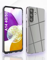 AziLine Silicone Case Geschikt voor Samsung Galaxy A14 - AziLine Transparante Bescherming Hoesje voor A14 - Premium Zachte Silicon Hoesje geschikt voor Samsung Galaxy A14
