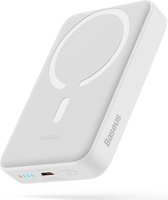 Baseus Mini 10.000 mAh Powerbank Wit | Compact Met MagSafe & Fast Charge | 30W USB-C | Geschikt voor Apple iPhone en andere smartphones