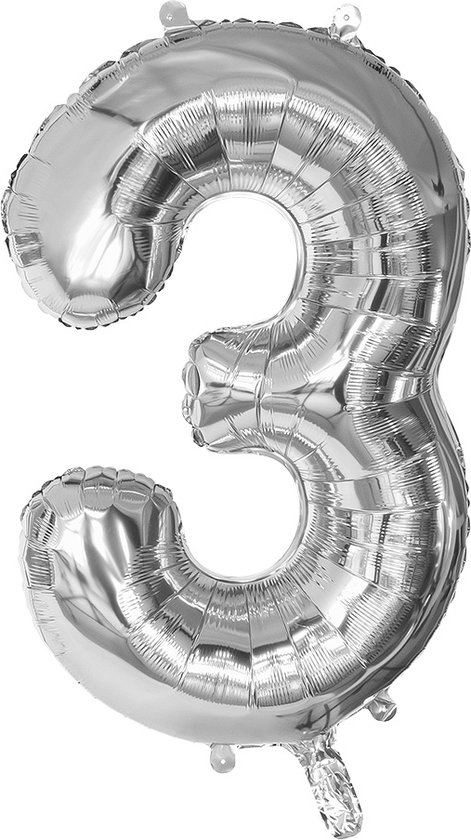 Ballon aluminium numéro 9 couleur or 86 cm