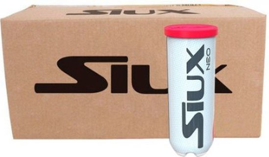 Foto: Siux neo x24 padelballen doos transparant 24 x 3 balls