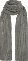 Knit Factory Carry Gebreide Sjaal Dames & Heren - Warme Wintersjaal - Grof gebreid - Langwerpige sjaal - Wollen sjaal - Heren sjaal - Dames sjaal - Unisex - Urban Green - Groen - 200x35 cm
