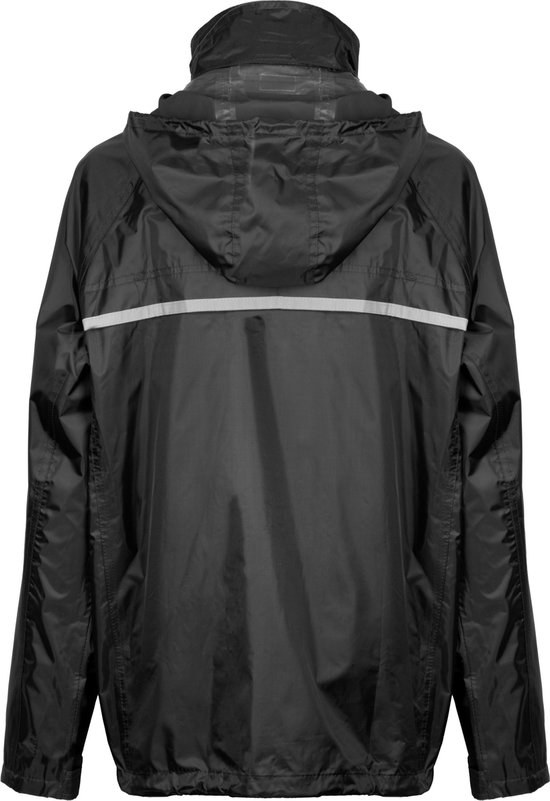 Ralka Regenpak Waterdicht en Ademend - Senior - Reflectie - Zwart - M