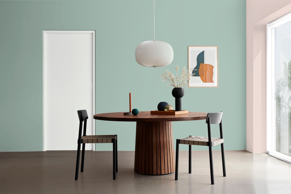 Histor MY Color Muurverf Aquamarine Dream - Extra Mat – Reinigbaar en Geurarm – Extra Dekkend en Vochtregulerend – Voor Binnen – Extra Dekkend - 2.5L - Lichtgroen – foto 4