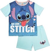 Disney Stitch pyjama - katoen - Shortama Disney Stitch - meisjes - maat 110/116