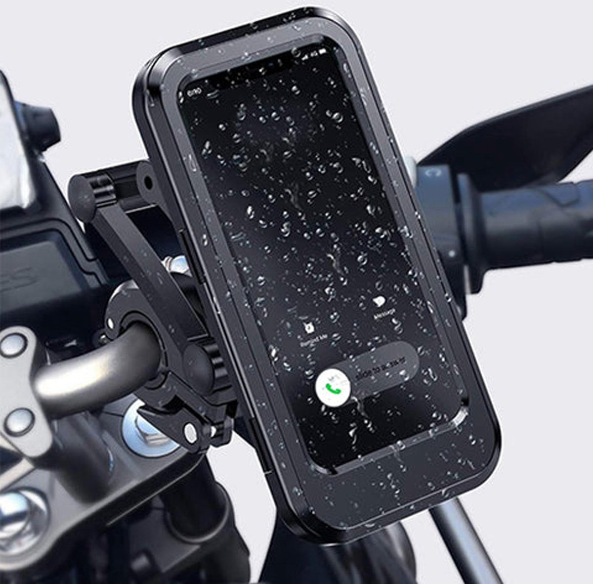 Telefoonhouder Fiets Waterdicht - Drie Stuur Adapters - Anti-Schok Laag - Universeel - Smartphone GSM Mobiel Houder - Motor, Fiets & Scooter spiegel - Phreeze