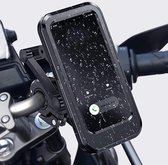 Telefoonhouder Fiets Waterdicht - Drie Stuur Adapters - Anti-Schok Laag - Universeel - Smartphone GSM Mobiel Houder - Motor, Fiets & Scooter spiegel