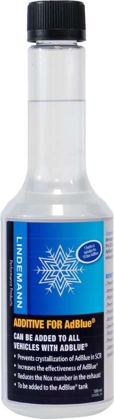 Lindemann Adblue 500ML - Adblue Additief Crystal - Ad Blue Additief - Verhoogt Effectiviteit Adblue