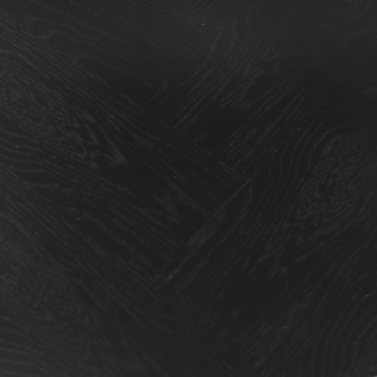 Eettafel rond visgraat Ozzy zwart 140cm ronde tafel