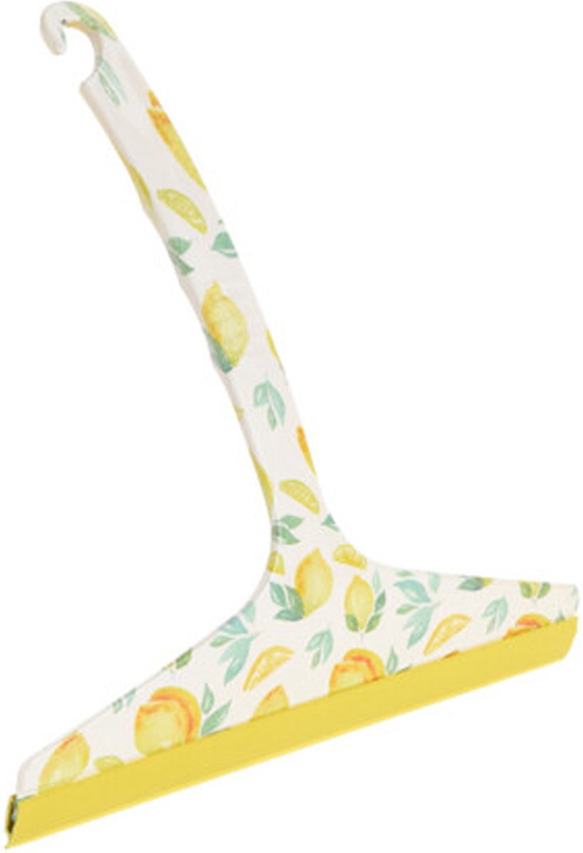 Goedkoopste Excellent Houseware Raamwisser - raamtrekker - douchewisser - geel - pp kunststof - 25 x 20 x 3 cm