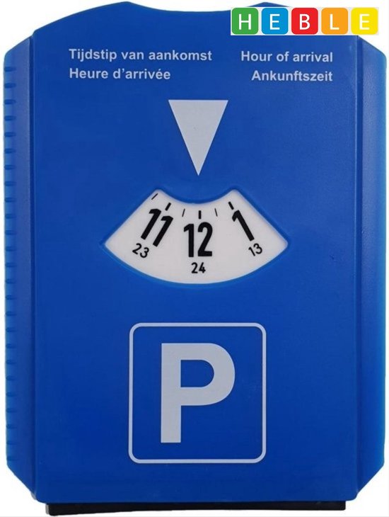 3 in 1 IJskrabber auto - Parkeerkaart, Ijskrabberen Wisser - Blauwe kaart  