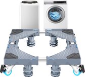 Wasmachinevoet Natacha - Verhoger - Verstelbaar - Grijs - RVS, Kunststof en PVC