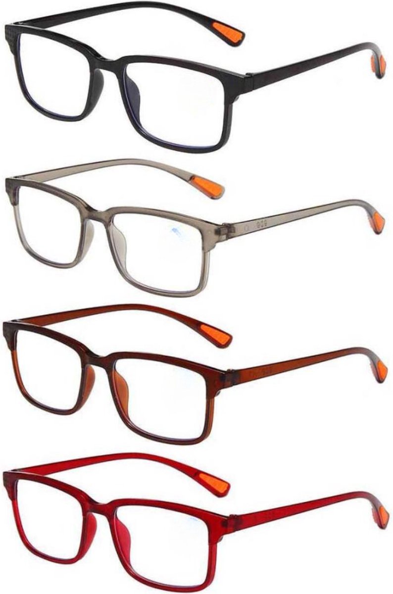 XYZ Eyewear Leesbril Grijs +3.50 Dames Heren Leesbrillen Trendy