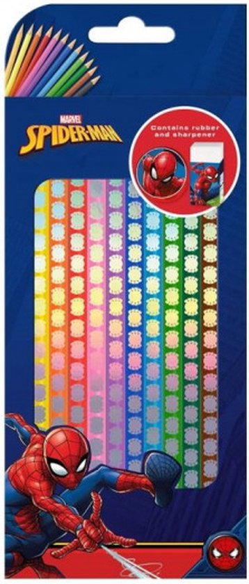Marvel Kids Kunstset voor Jongens Knutsels Tekenen en Schilderen Sets voor Kinderen Reiskoffer 40 Plus Stukken Waterverf Kleurpotloden Kleurpotloden Kunstbenodigdheden Spiderman Geschenken