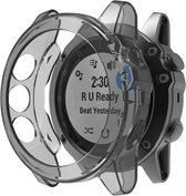 Strap-it TPU case protectie - zwart bescherm hoesje geschikt voor Garmin Fenix 5x / Fenix 5x Plus - zwarte beschermhoes voor Garmin Fenix 5X en 5X Plus