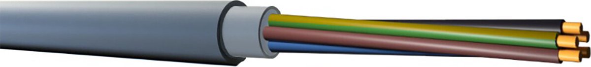YMVK Kabel - Buitenkabel - 5x2.5mm - 5 Aderig - Grijs - 100 Meter - BES LED