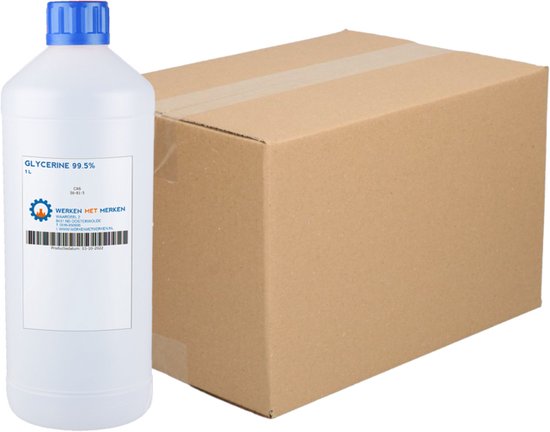 Foto: Glycerine 99 5 doos 12 x 1 liter glycerol