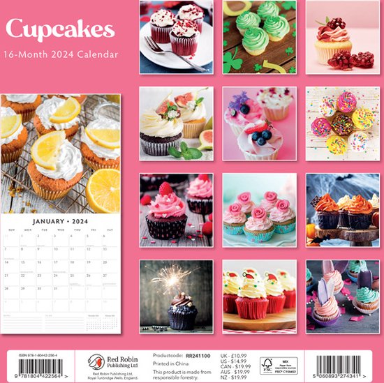 Cupcakes Kalender 2024 bol