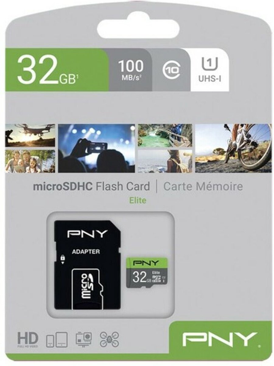 SDHC Memory Card PNY Elite 32 GB Black