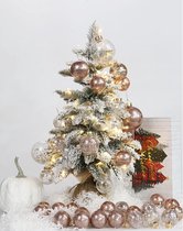 30 stuks 50 mm decoratieve kerstballen, kerstballen, glitterkerstboomversiering, delicate decoraties voor kerstboom, kerstbruiloftsfeest