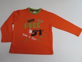 T shirt met lange mouwen - Jongens - Oranje , groen - Free - 4 jaar 104