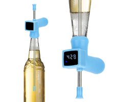 Bier Snorkel met timer Blauw - Biersnorkel - Adtaper - Rietadt - Bierriet - Bier Dispenser - BierBuis - Bierkanon - Bierspel - Feestpakket - Timer- Feest adtributen - Spieskanon - Bierpong - Drankspel - Bier Accessoires - Bier Gadgets