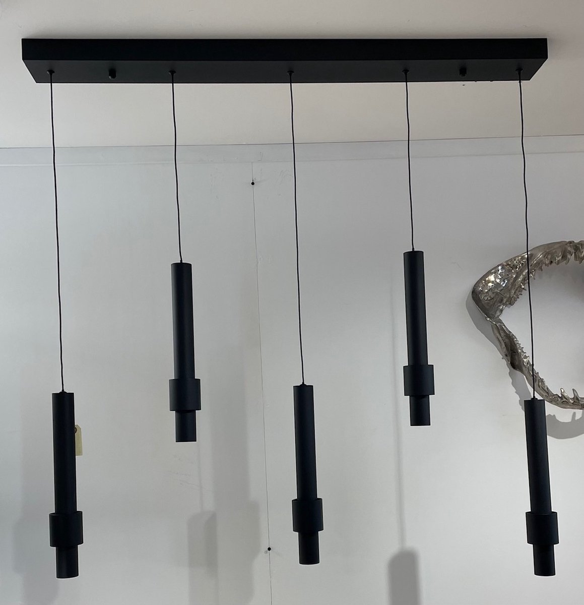 mbc-living - hanglamp Windsor - zwart mat - LED - 120cm breed - 180cm hoog max