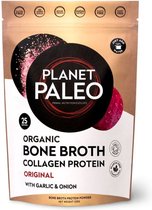 Collageen Poeder Planet Paleo Organic Bone Broth Collagen Protein Original Garlic & Onion 225 gram
