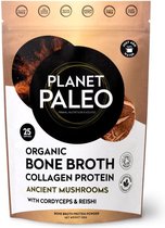 Collageen Poeder Planet Paleo Organic Bone Broth Collagen Protein Ancient Mushrooms 225 gram