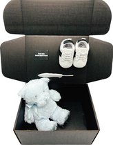 geschenkset teddybeer blauw - dreumes - cadeau jongen 1 jaar - ook rechtstreeks als cadeau te versturen