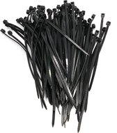 Gadgetpoint | Tie Wraps | Tyraps | Kabelbinders | 14 cm | 50 stuks | Zwart | Vaderdag Cadeau