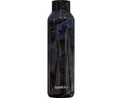 Quokka drinkfles RVS Solid Black Marble 630 ml