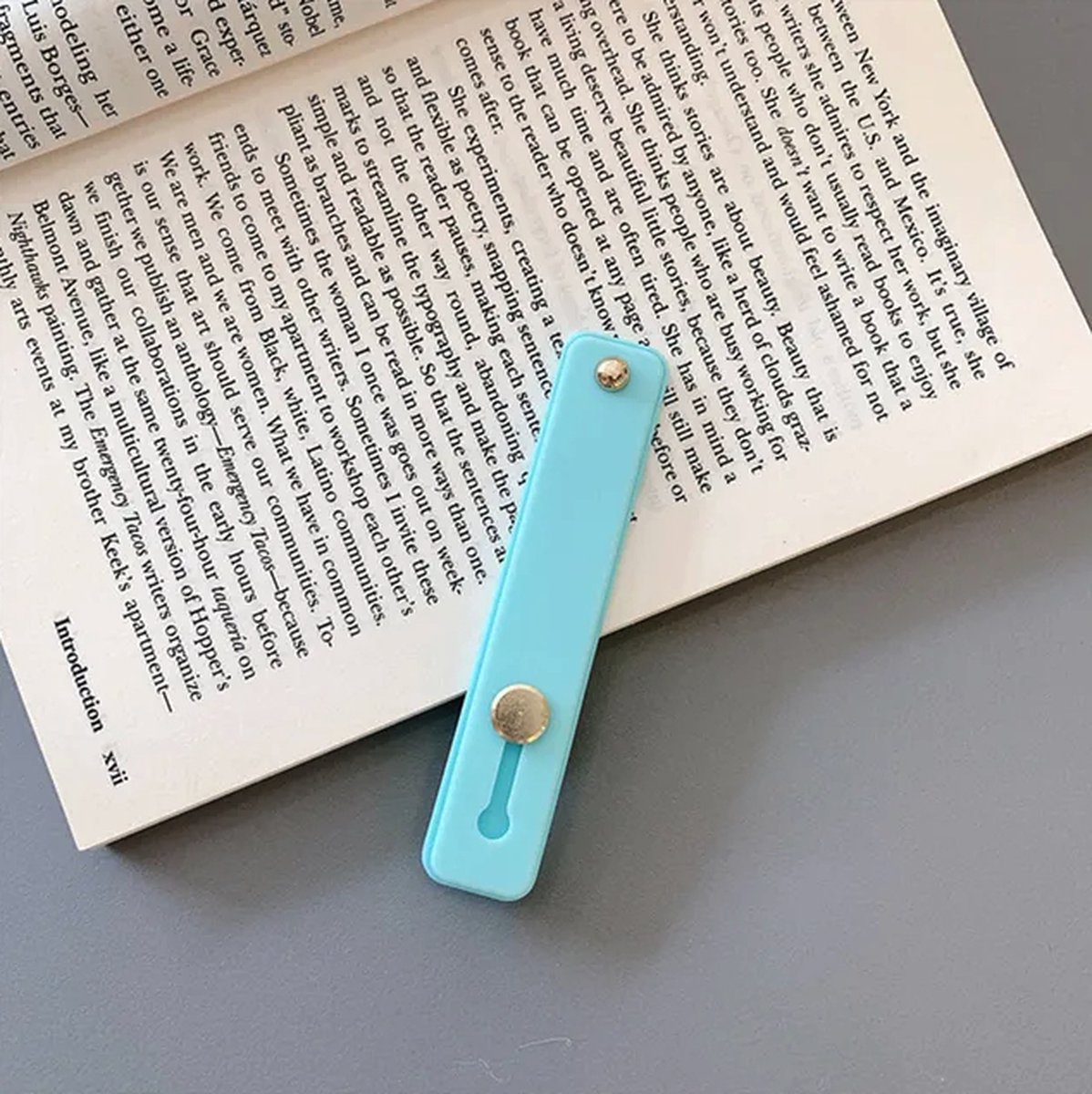 Universele verstelbare vinger grip - Lucht Blauw