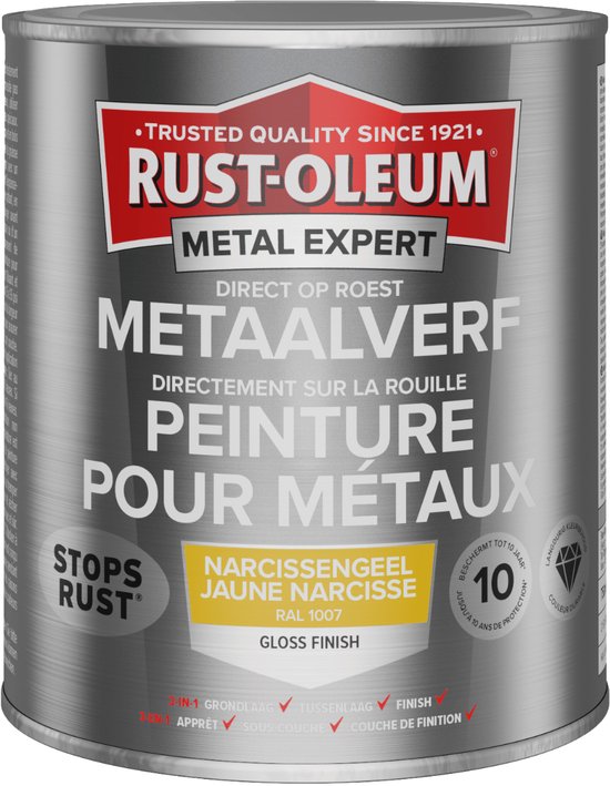 Rust-Oleum Métal Expert Peinture directe sur métal rouillé 750 ml - RAL  1007 | bol.