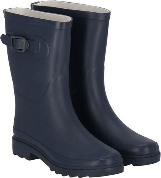 Donkerblauwe damesregenlaars Rubber Rain Boots van XQ 39