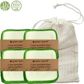 Tampons Coton Réutilisables Ecotivity 18x Quotidien - Tampons Coton Lavables - Tampons de Maquillage Coussinets d' Compresses d'allaitement Zéro Déchet