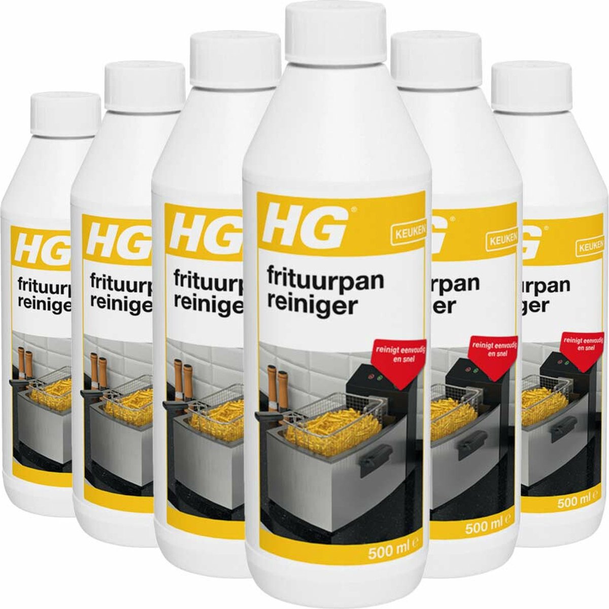 HG Frituurpanreiniger - 6 x 500 ml