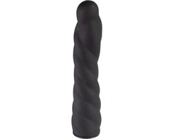 Rimba - Verwisselbare Dildo voor Strap-on - Zwart - Ø3.4 x 16 cm - 160 mm lengte - 34 mm diameter