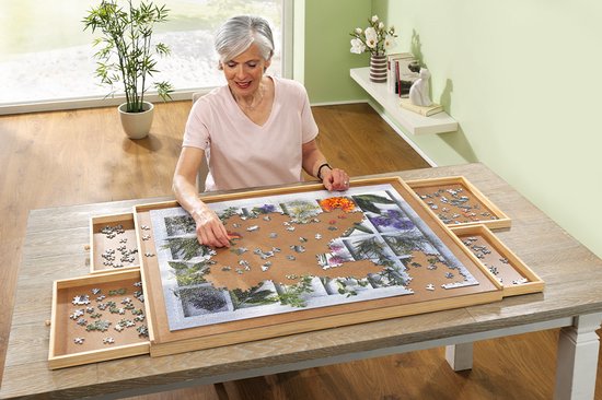 Puzzelplaat - 1500 Stukjes – Puzzelbord met 6 Lades – BREND - De ADshop