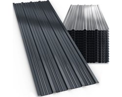 GARDEBRUK 14x Dakplaten– 110x46cm=7m2 Weerbestendig - Antraciet