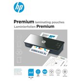 HP 9124 Premium Laminating Foils A4 - Housses de laminage pour plastification à chaud - Brillant - 125 microns - Paquet de 100