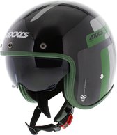 Casque jet Axxis Hornet SV Old Style vert brillant XL - Casque Moto / Scooter