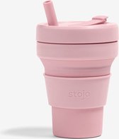 Stojo - Junior Cup - met Rietje - 250 ml - Herbruikbaar - Opvouwbaar - Carnation